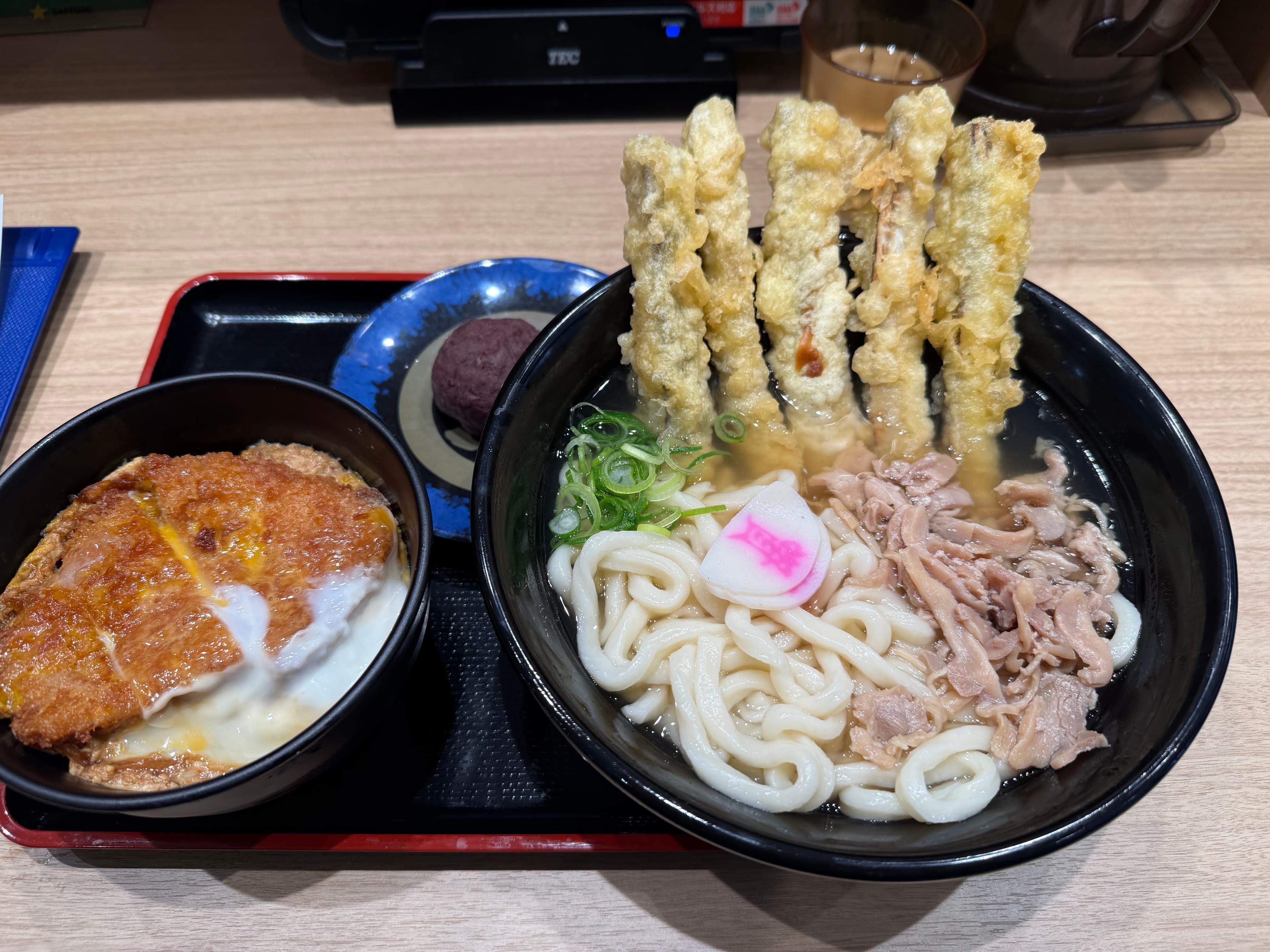 かしわごぼ天うどん満腹セット